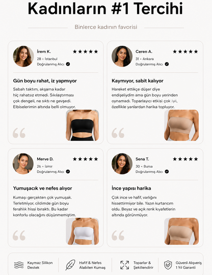 LOOK.™ Destekleyici Straplez Sütyen